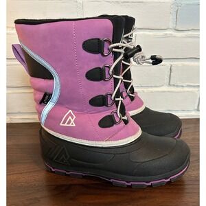 Ripzone Girls Winter Snow Boots T-MAX Insulated Size‎ 3 Waterproof Bungee Lace